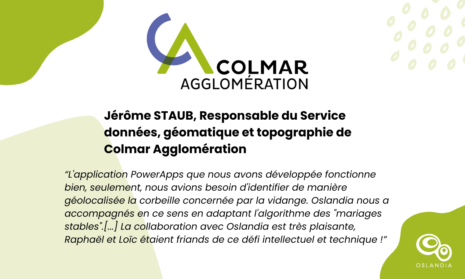 Oslandia - (Fr) [Témoignage client] Jérôme STAUB, Colmar Agglomération